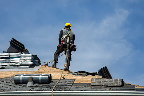 Professional Roofing technician working in Toano, VA